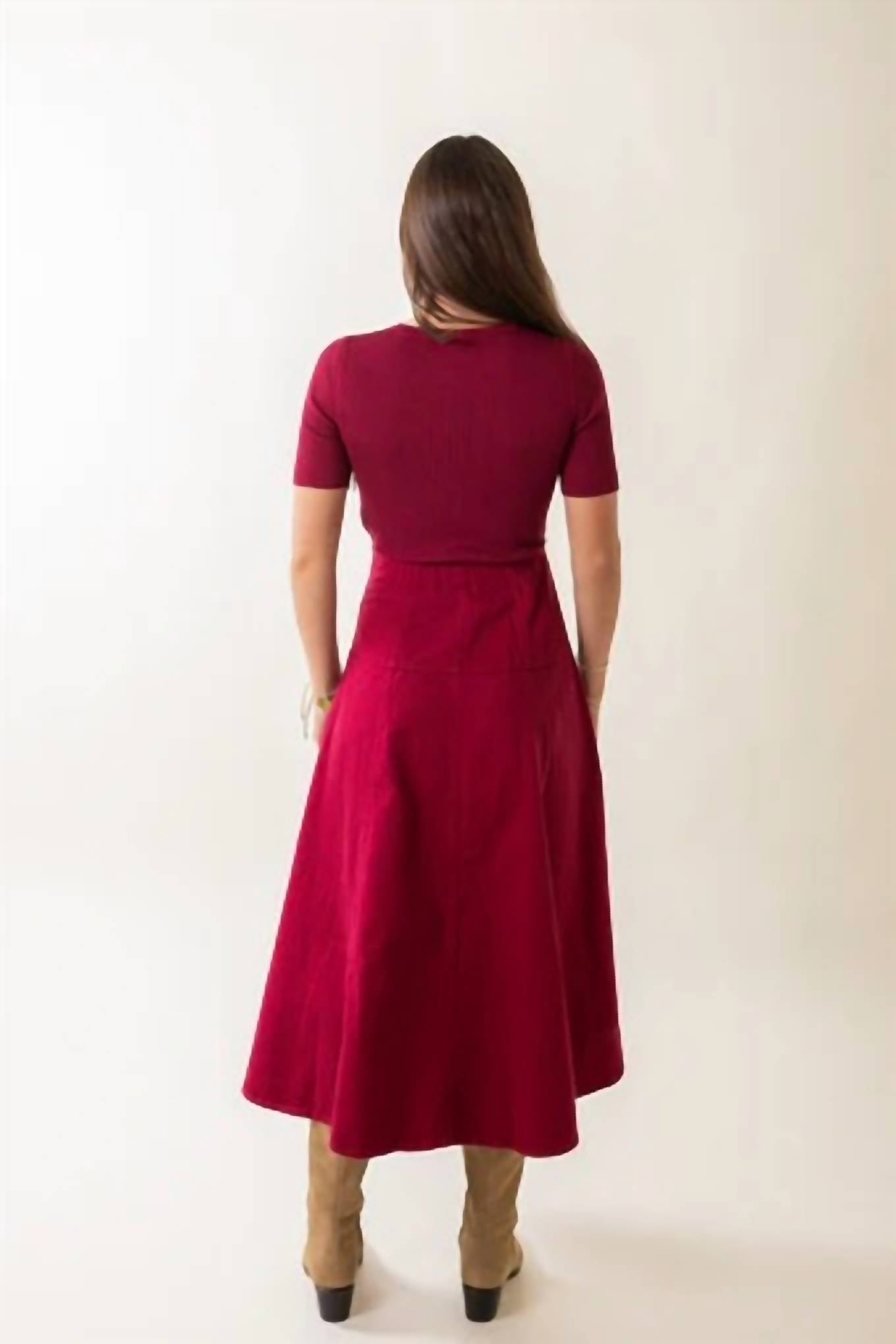 Mint Exclusives - Lace Up Midi Dress