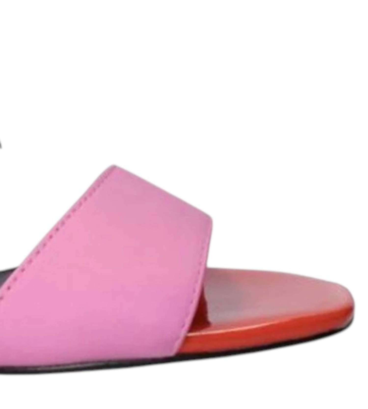 Exe Women's Luisa Low Heel Sandal in pink multi - women's heels - alternate view