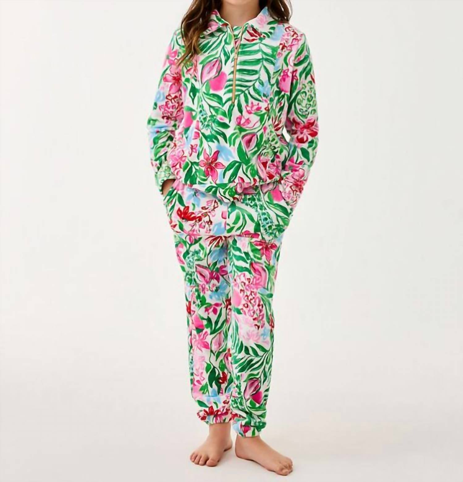 Lilly Pulitzer - Mini Eleni Velour Pullover