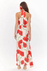 Adelyn Rae - Rosalyn Abstract Rose Print Maxi Dress