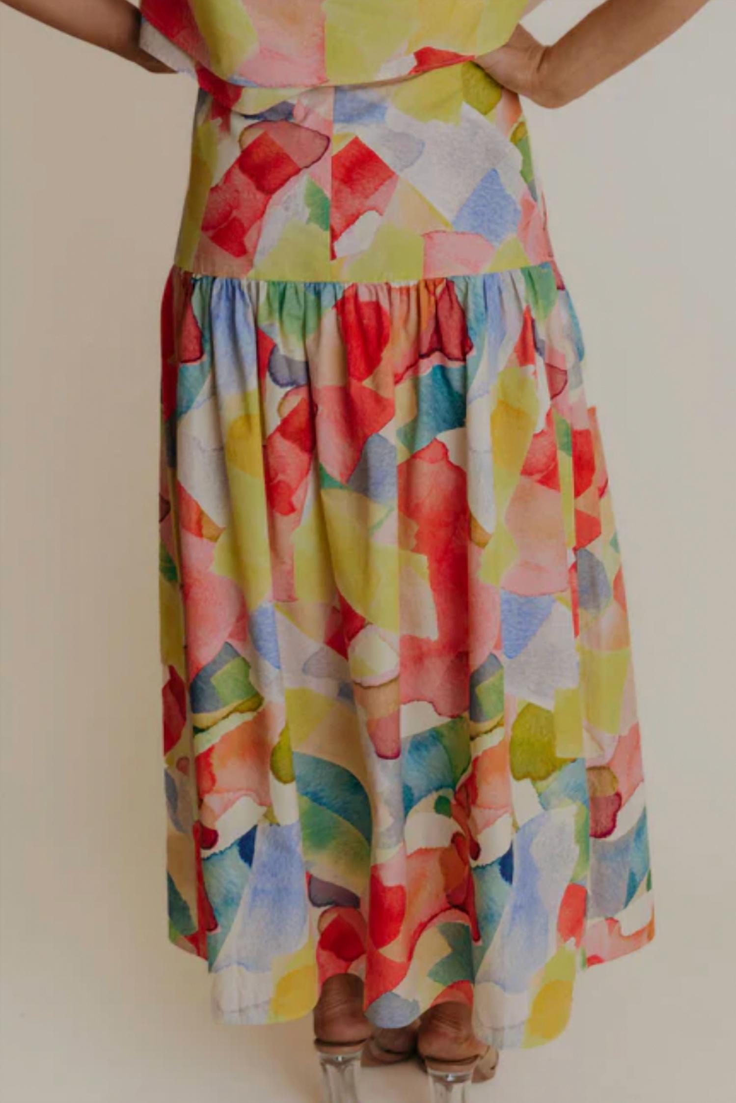 LAROQUE Women's Monroe Skirt in toscano - women's skirt - detail view
