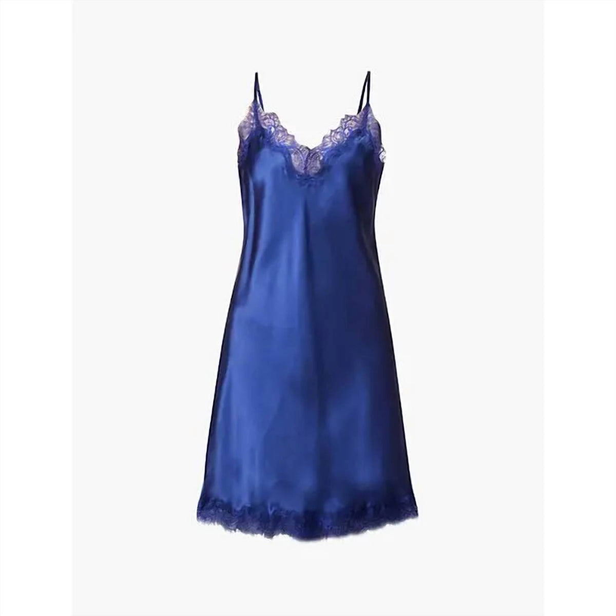 Sainted Sisters - Scarlett Lace-trim Silk-satin Chemise