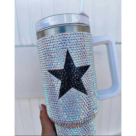 Live Love Gameday - 40 Oz Star Rhinestone Tumbler