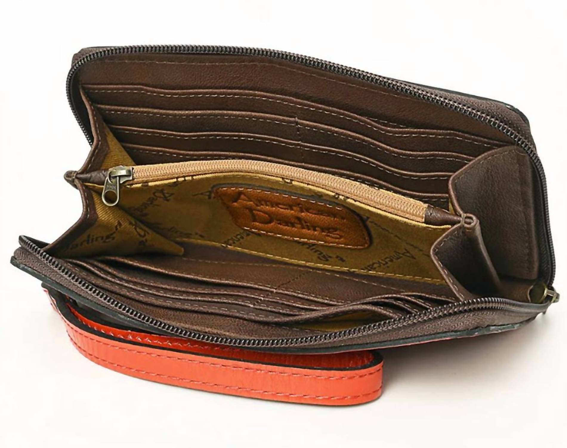 American Darling Women's Organizer Wallet in red - women's bag - detail view