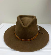 Jw Bennett - Unisex Western 50x Teardrop Flat Brim Hat
