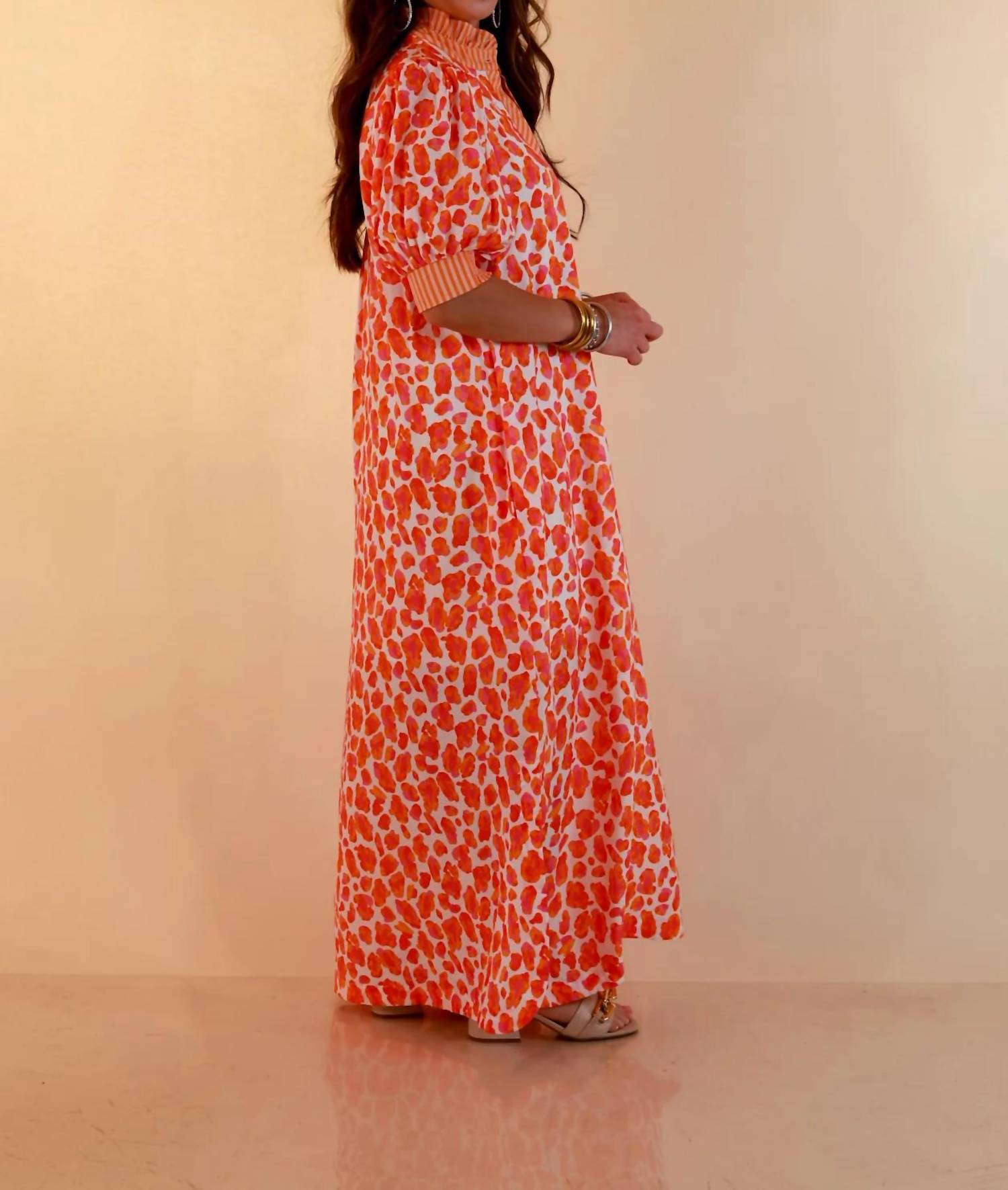 Entro - Animal Print Midi Dress