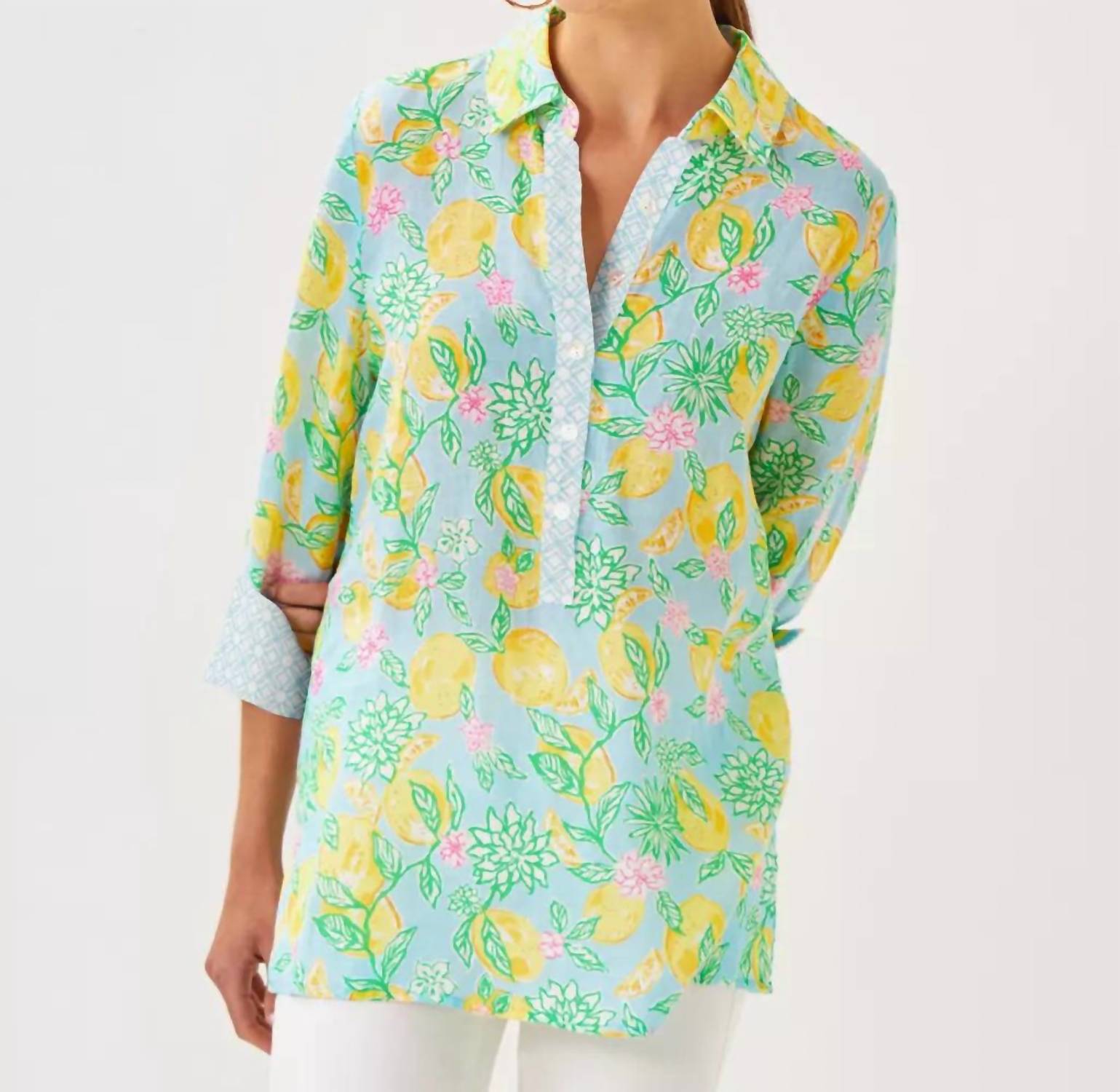 Lilly Pulitzer - Riverlyn Pieced Print Tunic