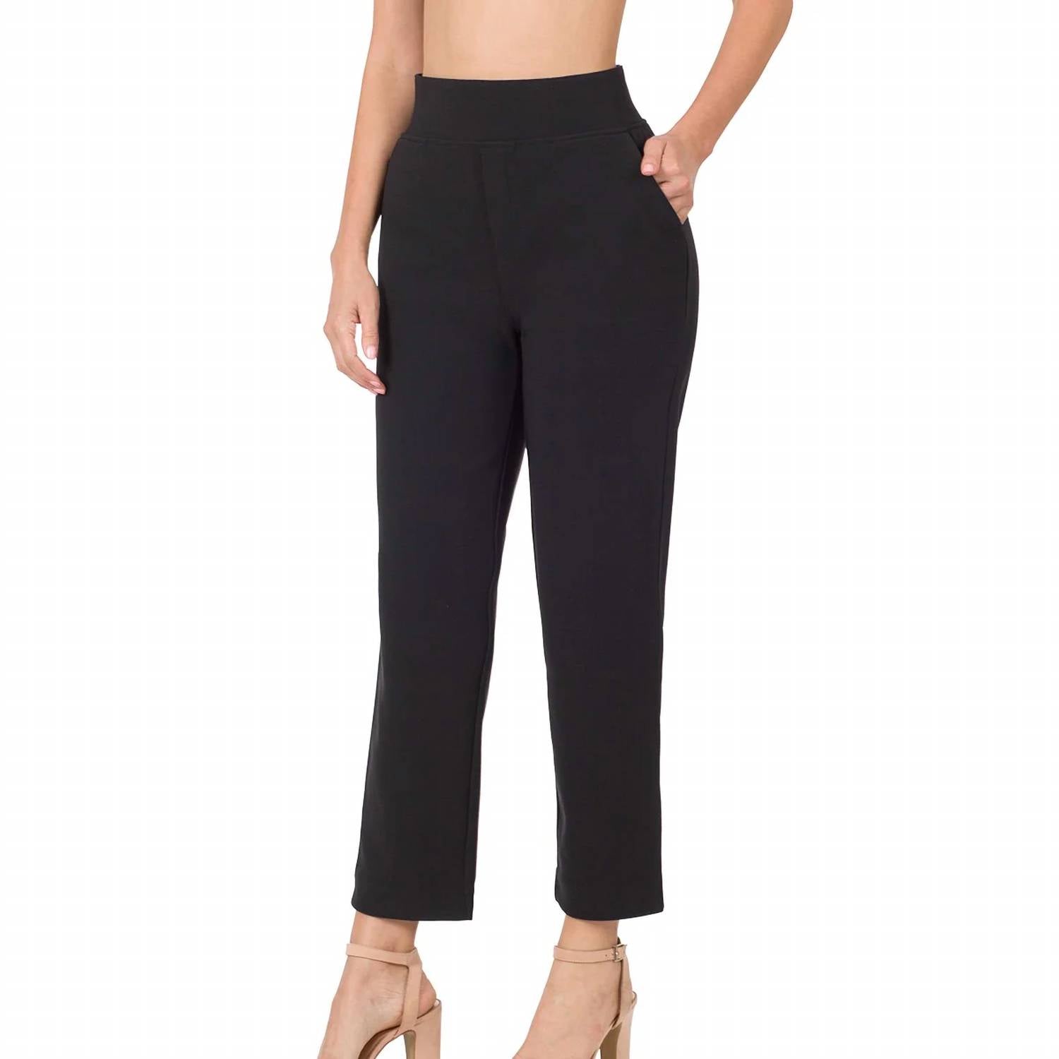 Zenana - Classic Stretch Pull On Ankle Pants