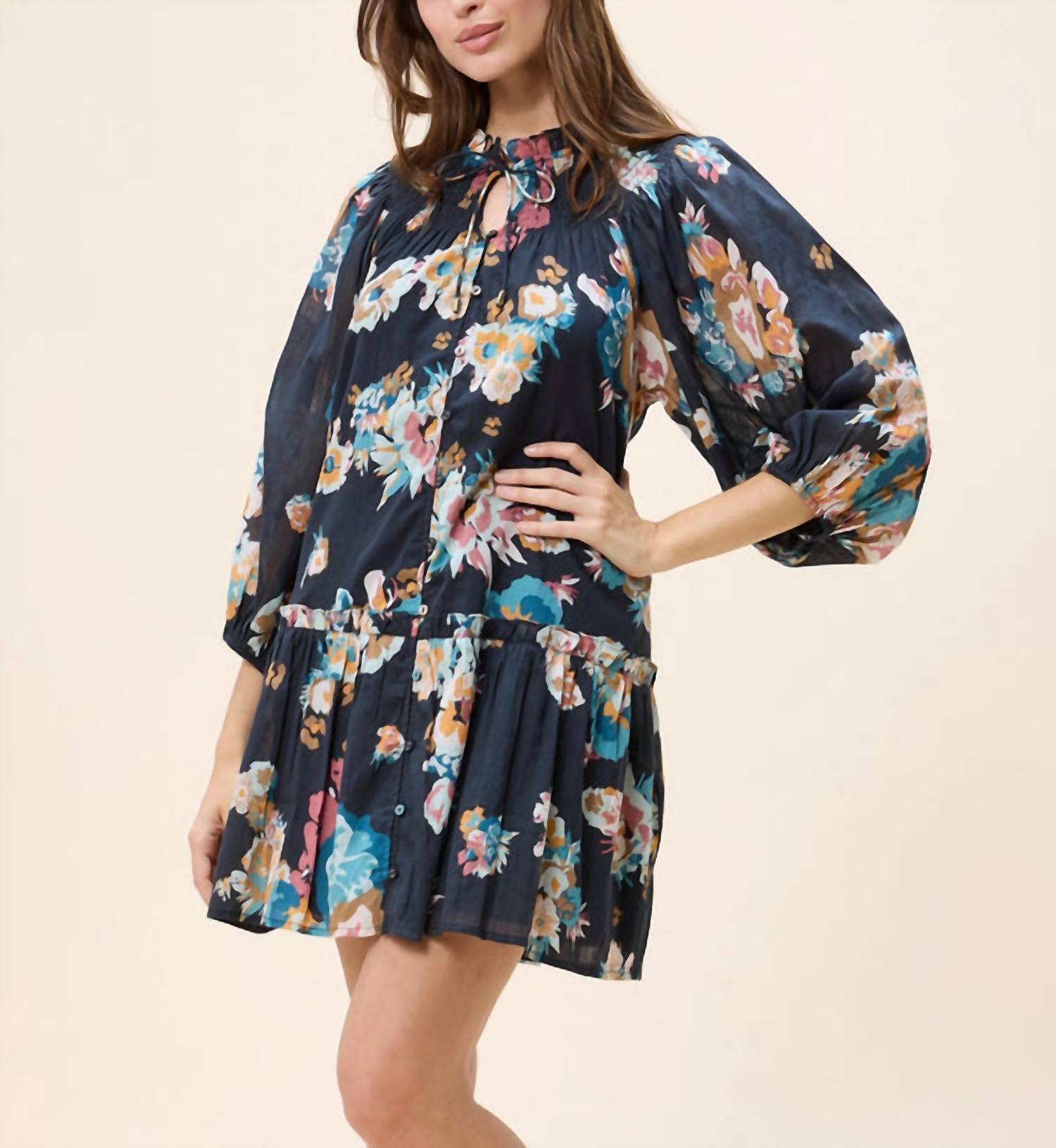 Cleobella Emmanuelle Mini Dress in vitet floral - women's dress