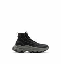 SOREL Men's Kinetic Breakthru Venture Mid Waterproof Shoe in black - men's sneaker - detail view