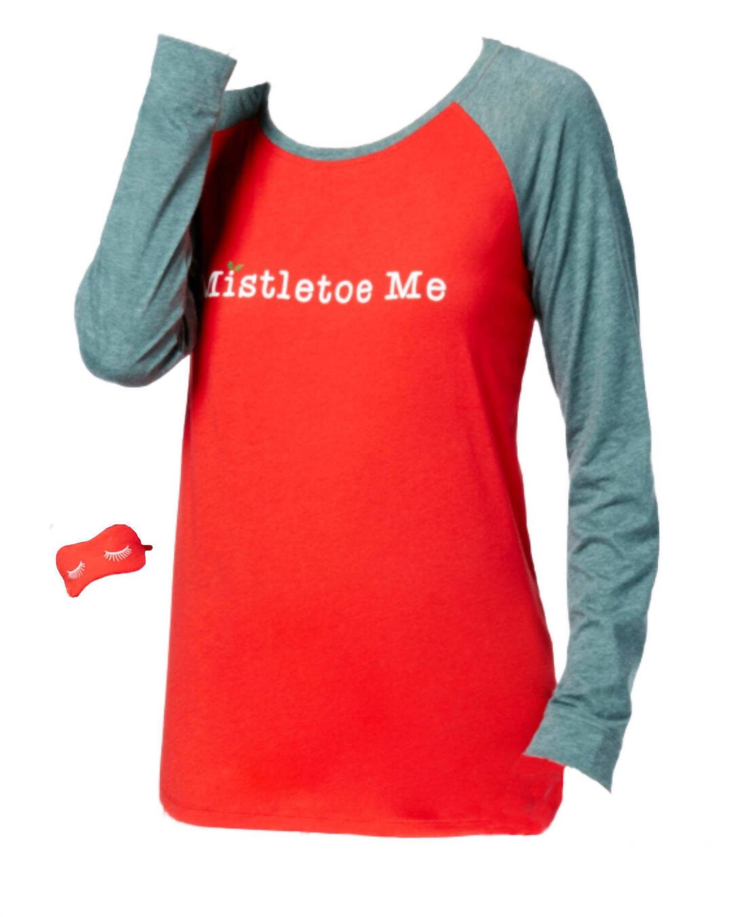 Jenni By Jennifer Moore - Women's Printed Top And Eye Mask