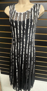 Michael K - Women's Ribbed Shaw Mesh Dress