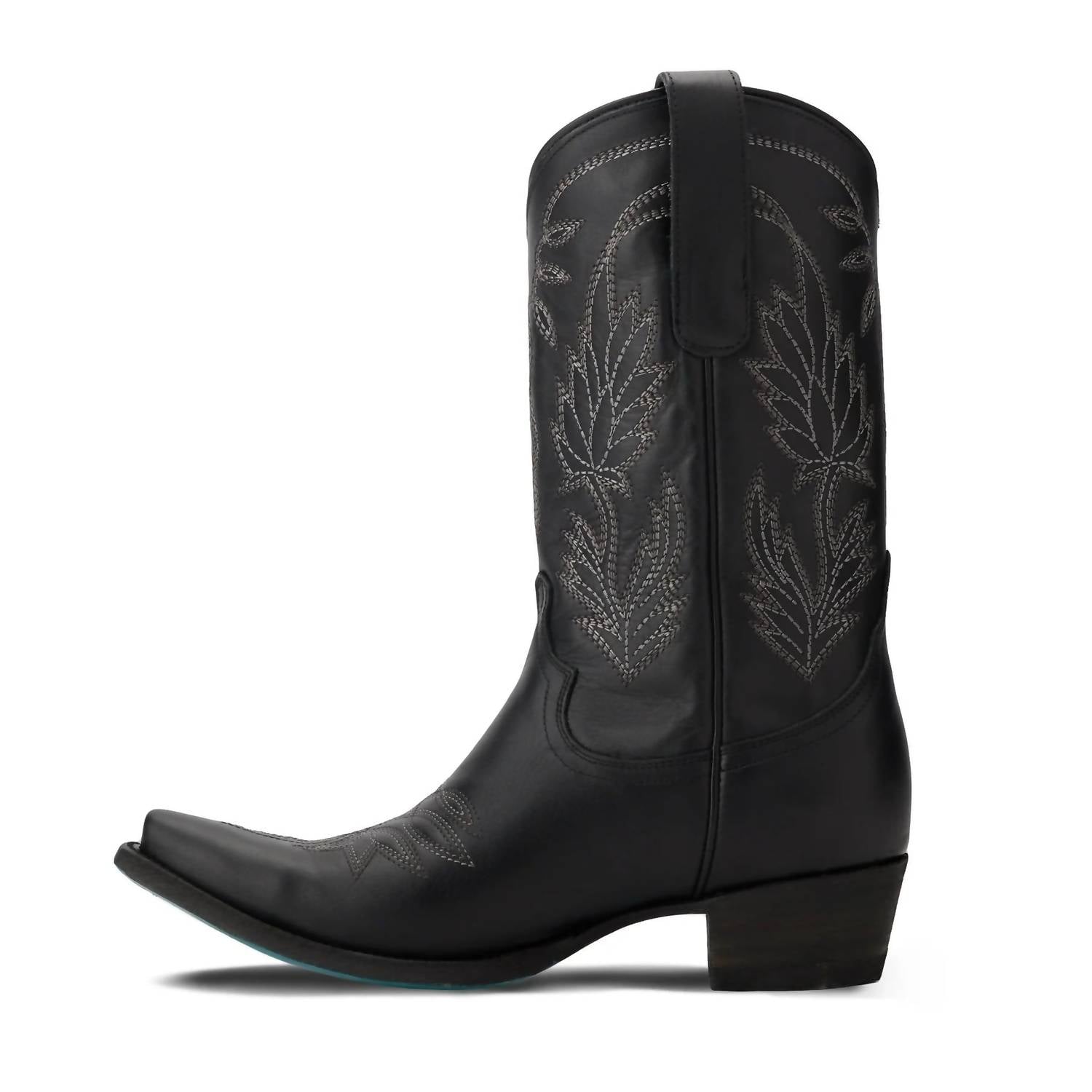 Lane Boots Women's Sandaga Midi Boots in jet black - women's shoe - detail view