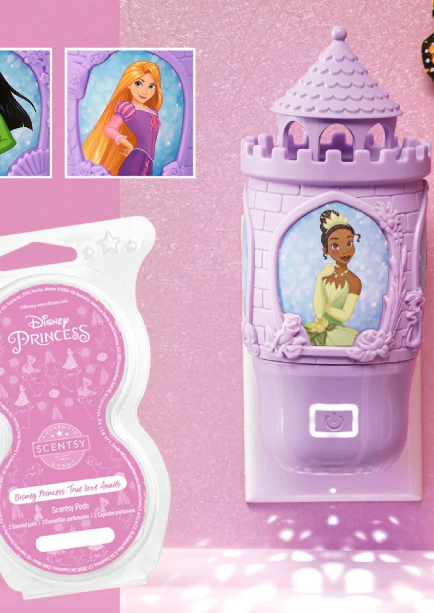 Scentsy - Disney Princess Tiana Wall Fan Diffuser With Light
