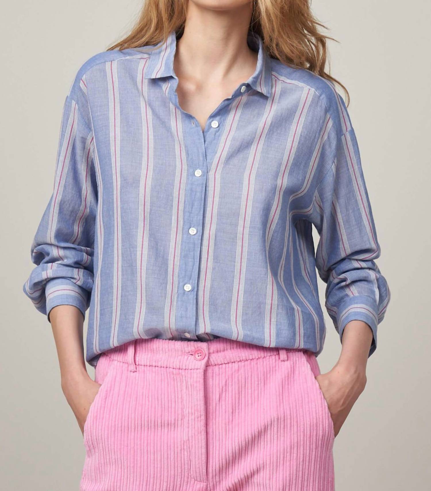 Hartford - Charlot Stripe Woven Shirt