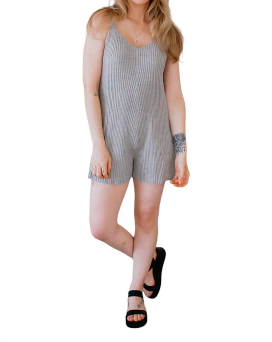 Keepsake - Ribbed Knitted Romper