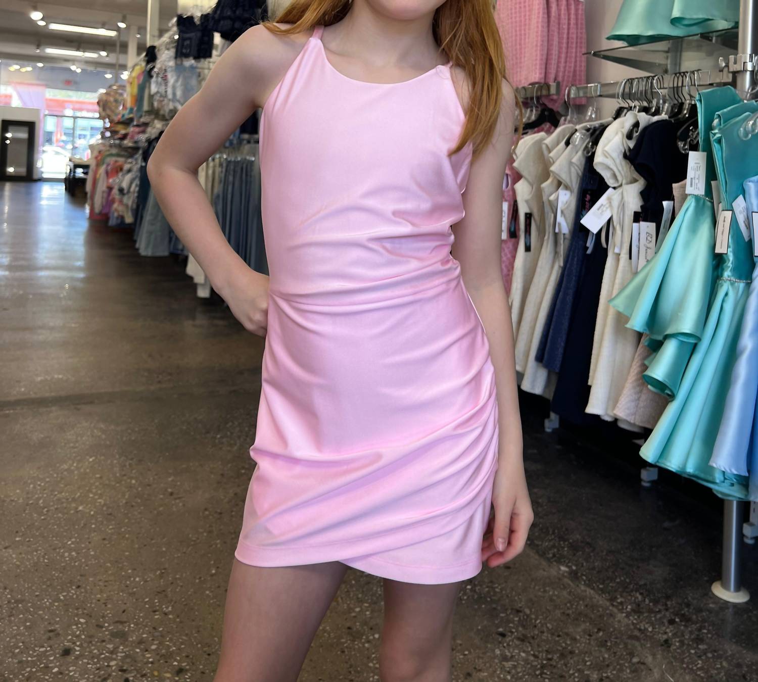 By Debra - Halter Ruched Dress