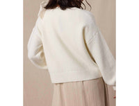 Wishlist - Plaid Bow Brushed Sweater