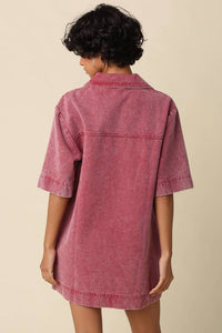 Olivaceous - Washed Vintage Denim Dress
