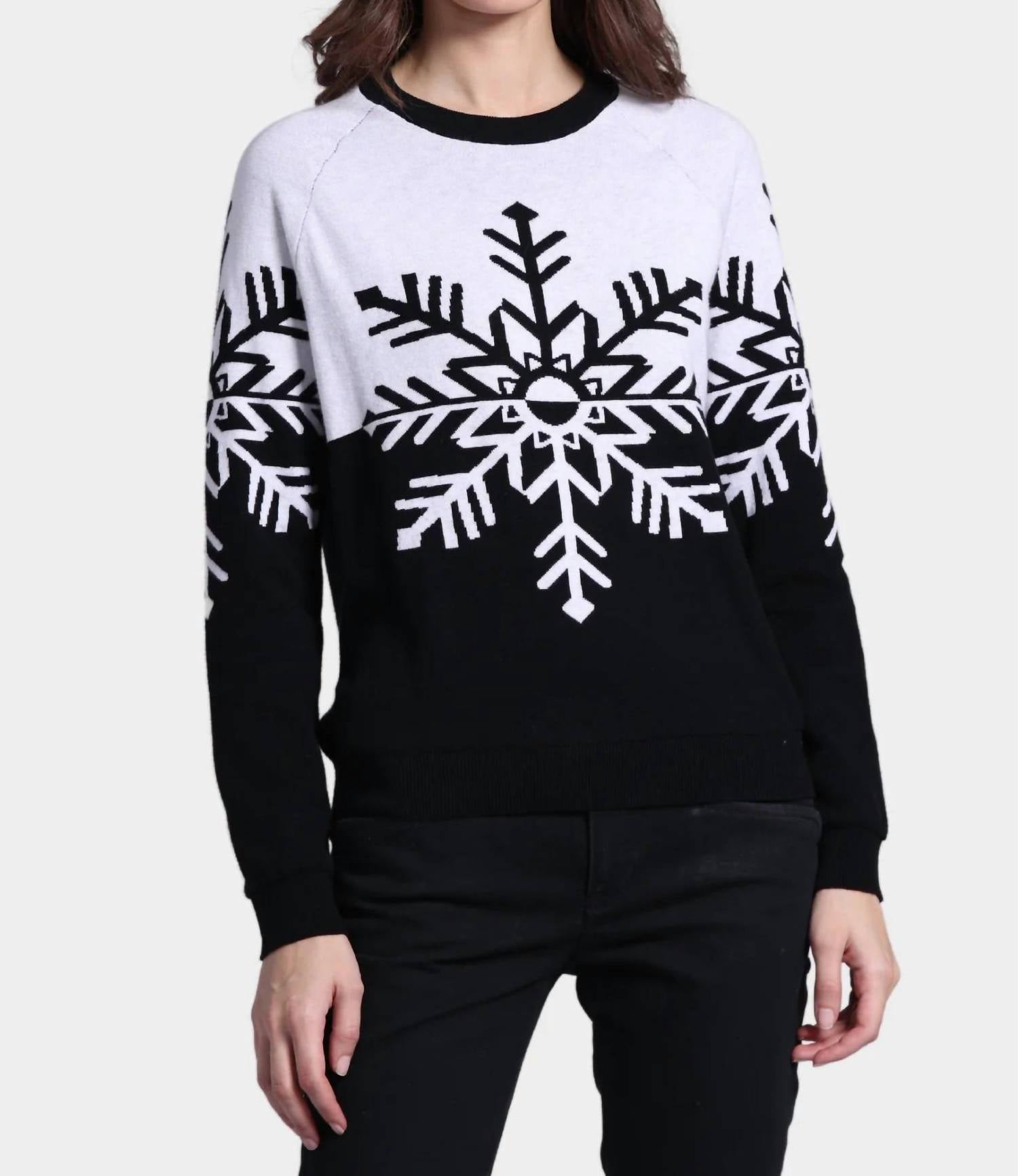 Minnie Rose - Snowflke Reversible Sweater