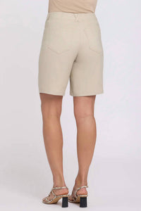 Nydj - Stretch Linen Five-pocket Bermuda Shorts