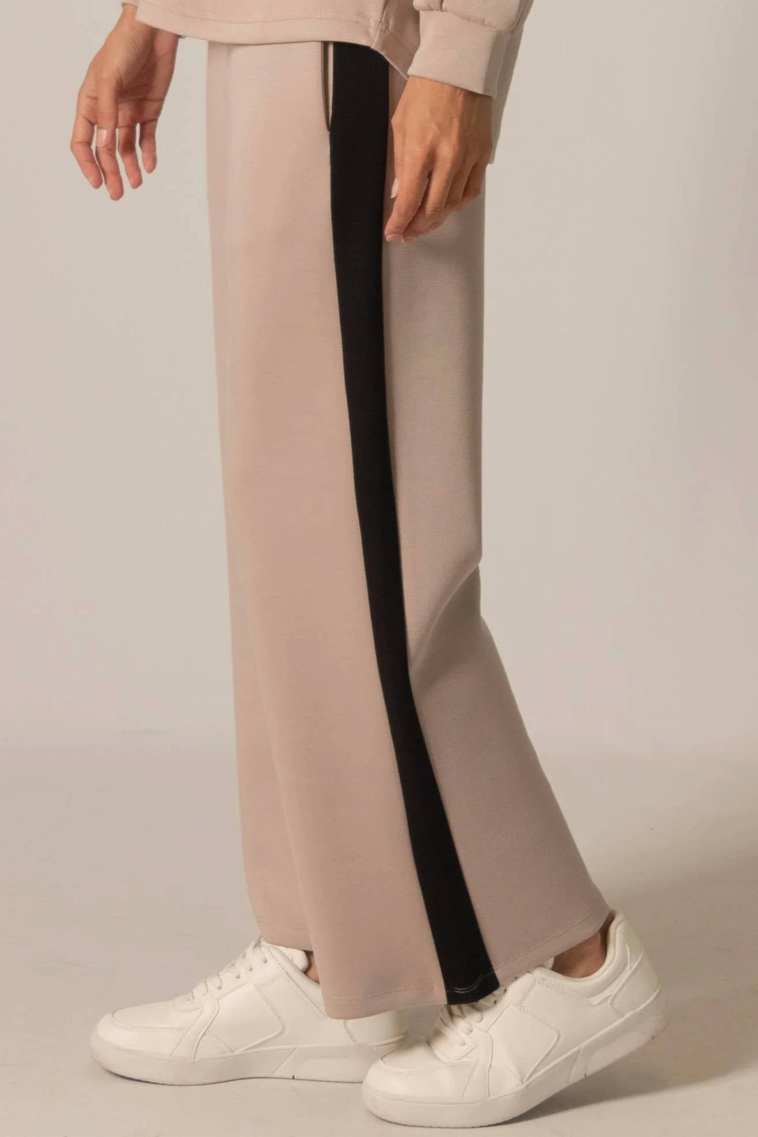 P.Cill - Women's Butter Modal Single Side Stripe Pants