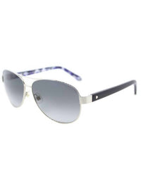 Kate Spade Dalia Aviator Metal Sunglasses with Grey Gradient Lens in silver - women's accessory