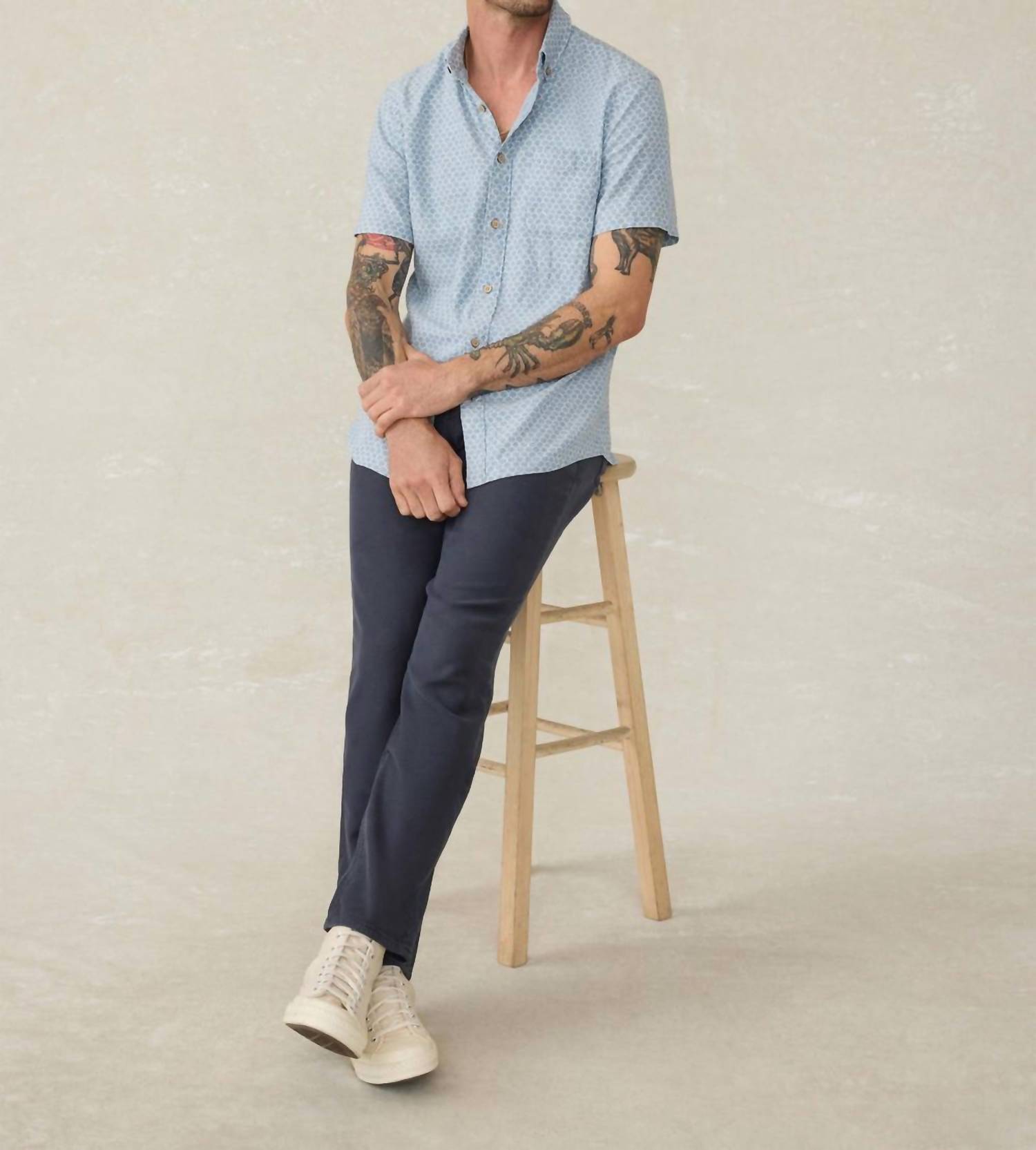 Faherty - Stretch Terry 5 Pocket Pant