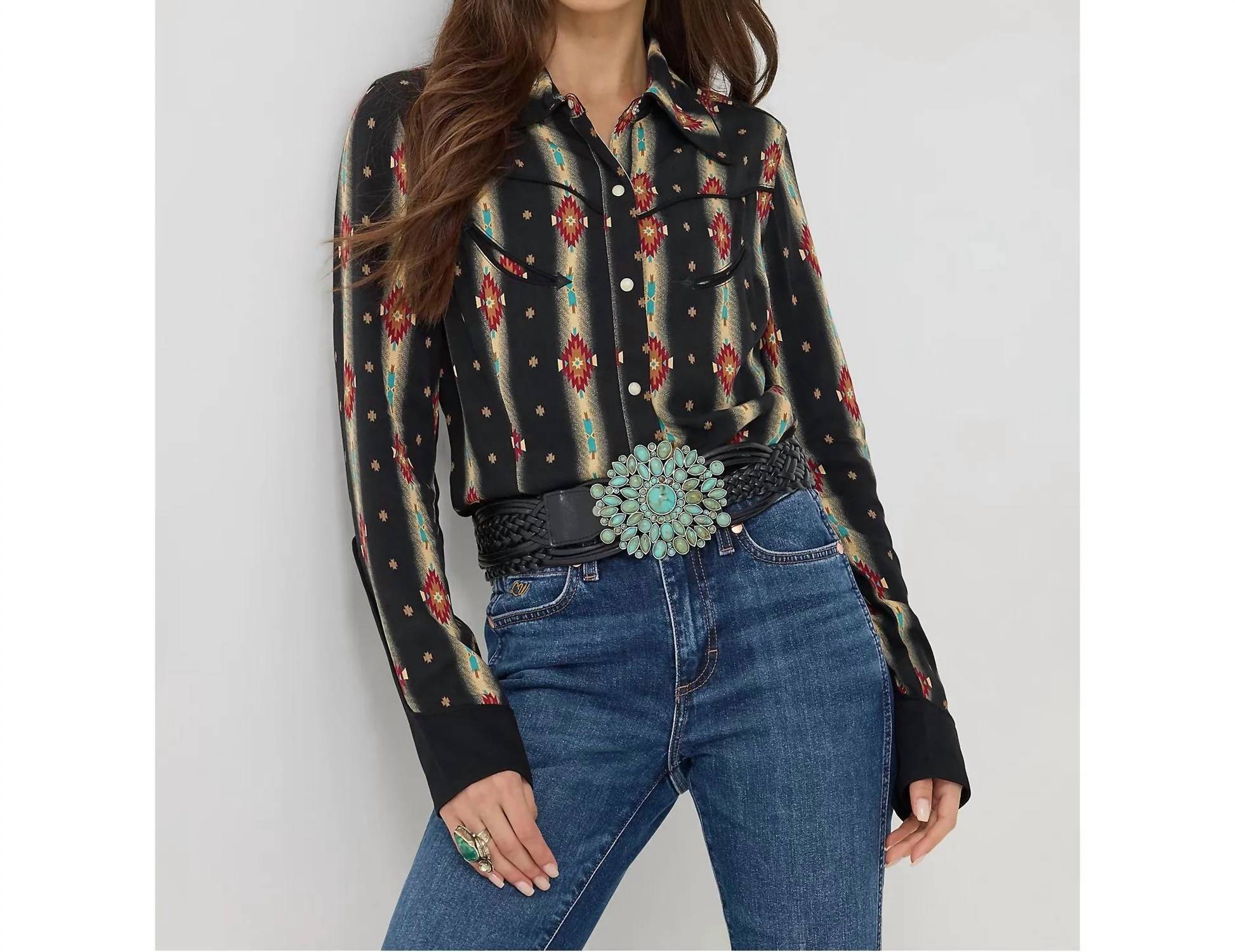 Wrangler - Women's Checotah Western Snap Shirt