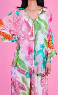 Gigi Moda - Angelo Tropical Silk Blouse