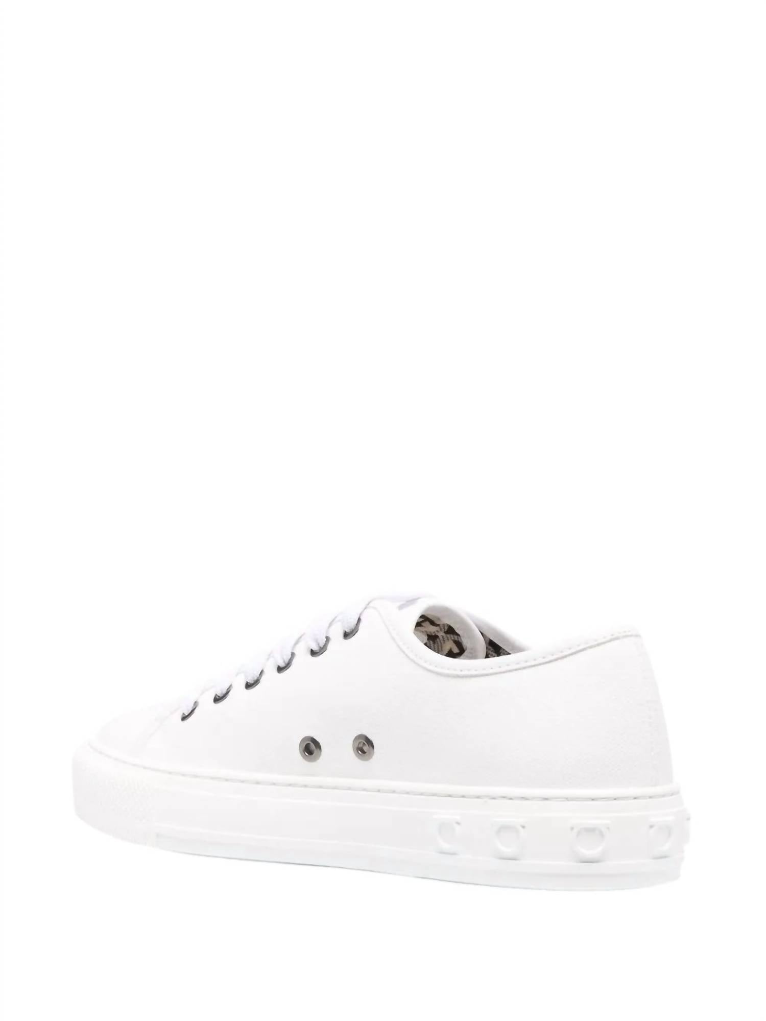 Salvatore Ferragamo - Women's Embossed-logo Low-top Sneakers