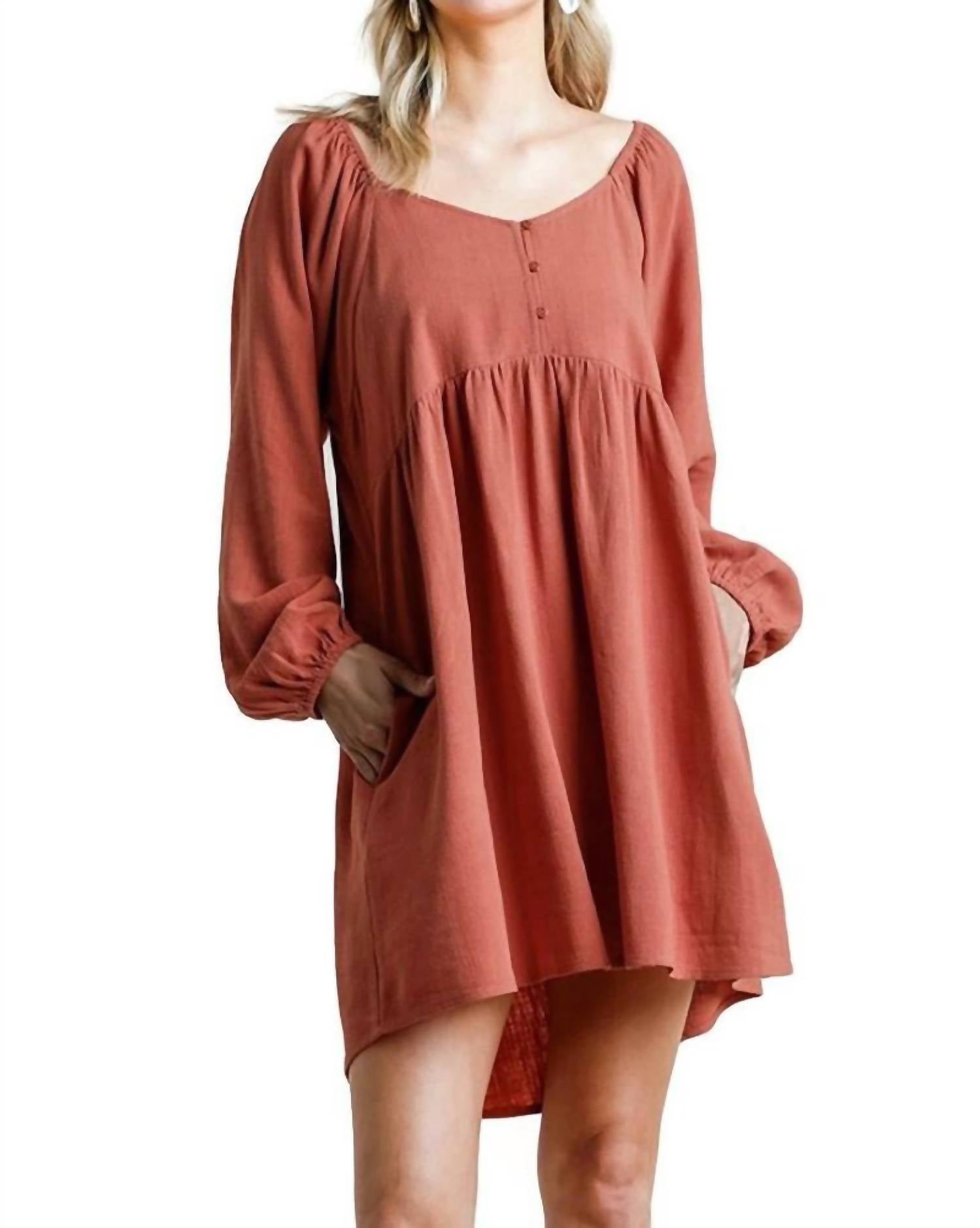 Umgee - Sweetheart Babydoll Dress