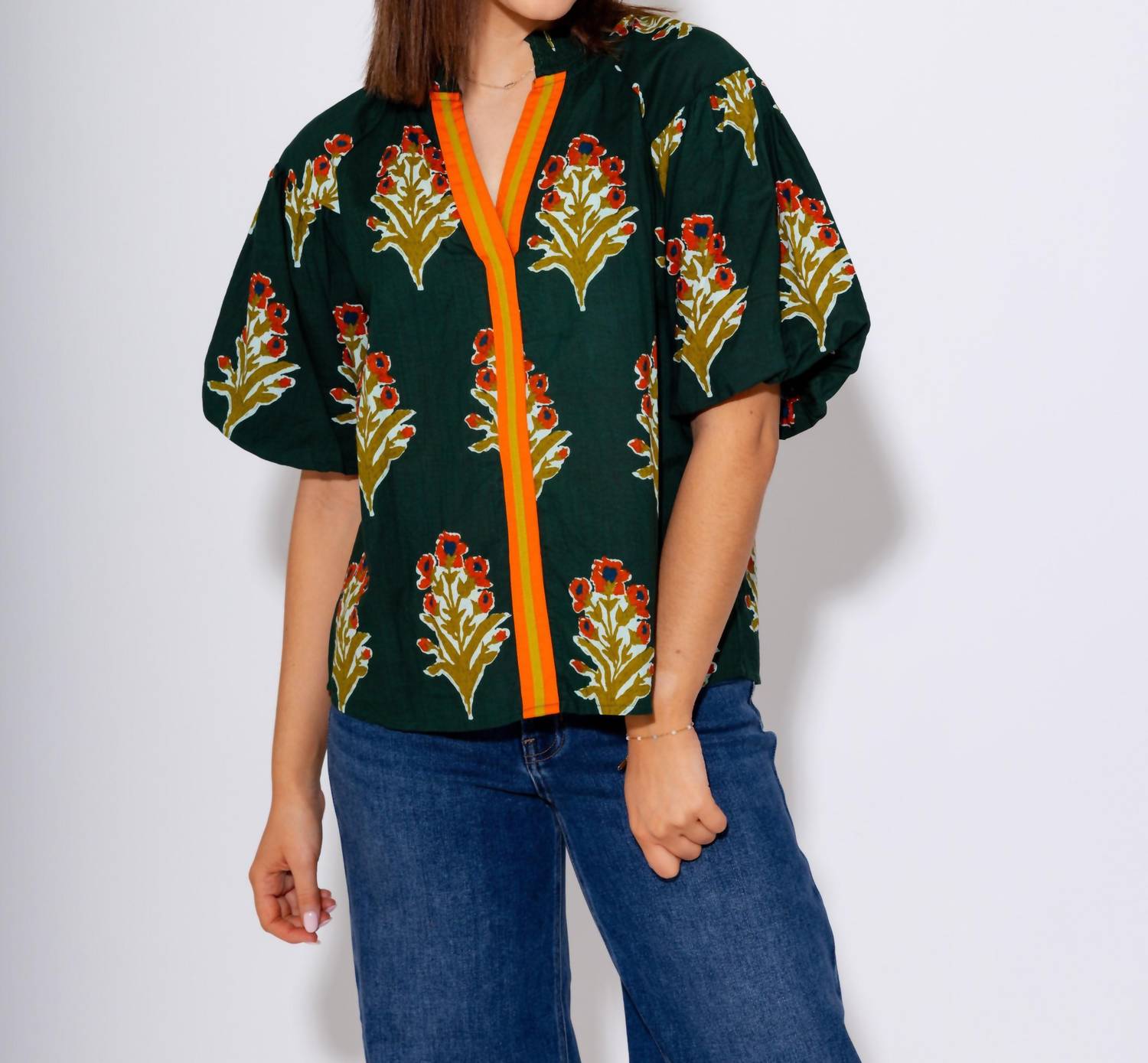 Thml - Puff Sleeve Floral Top