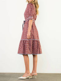 Thml - Puff Sleeve Button Front Dress