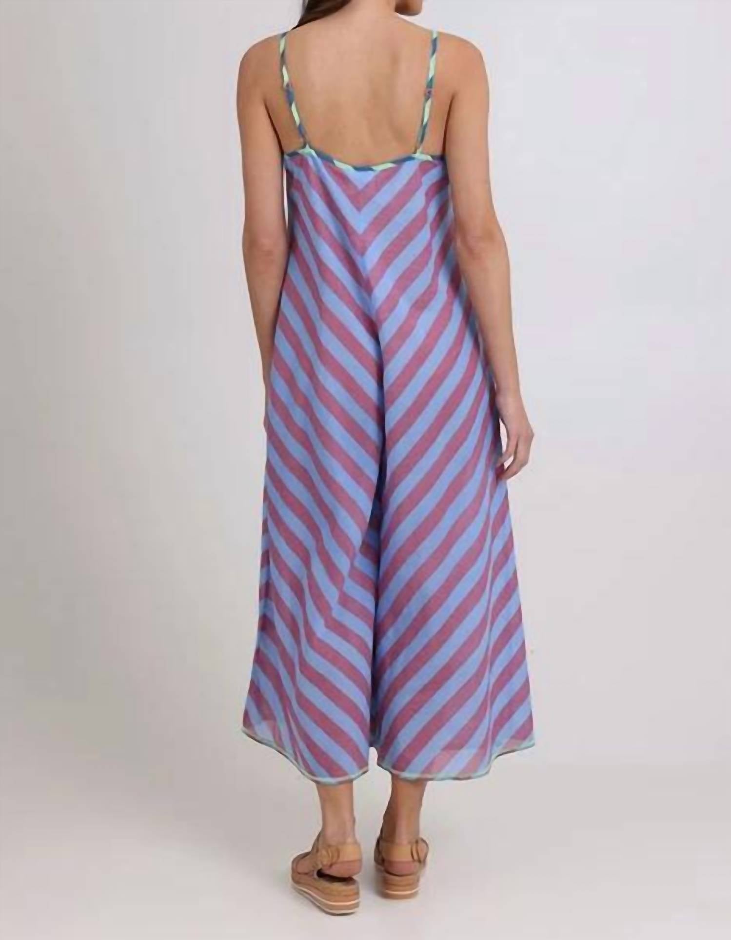 Boom Shankar - Shimmi Stripes Print Jumpsuit