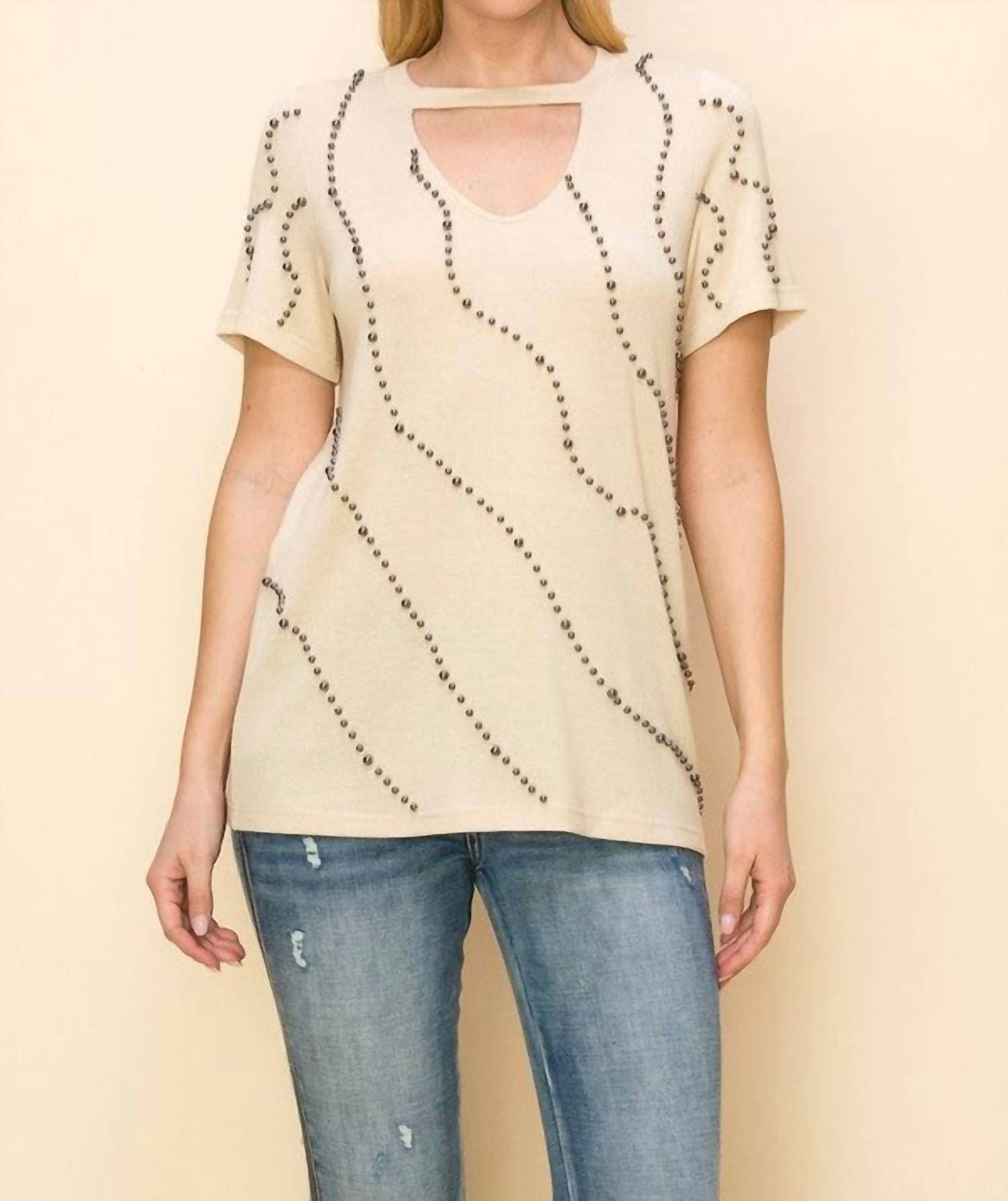 Vocal Apparel - Choker Neckline Keyhole Top