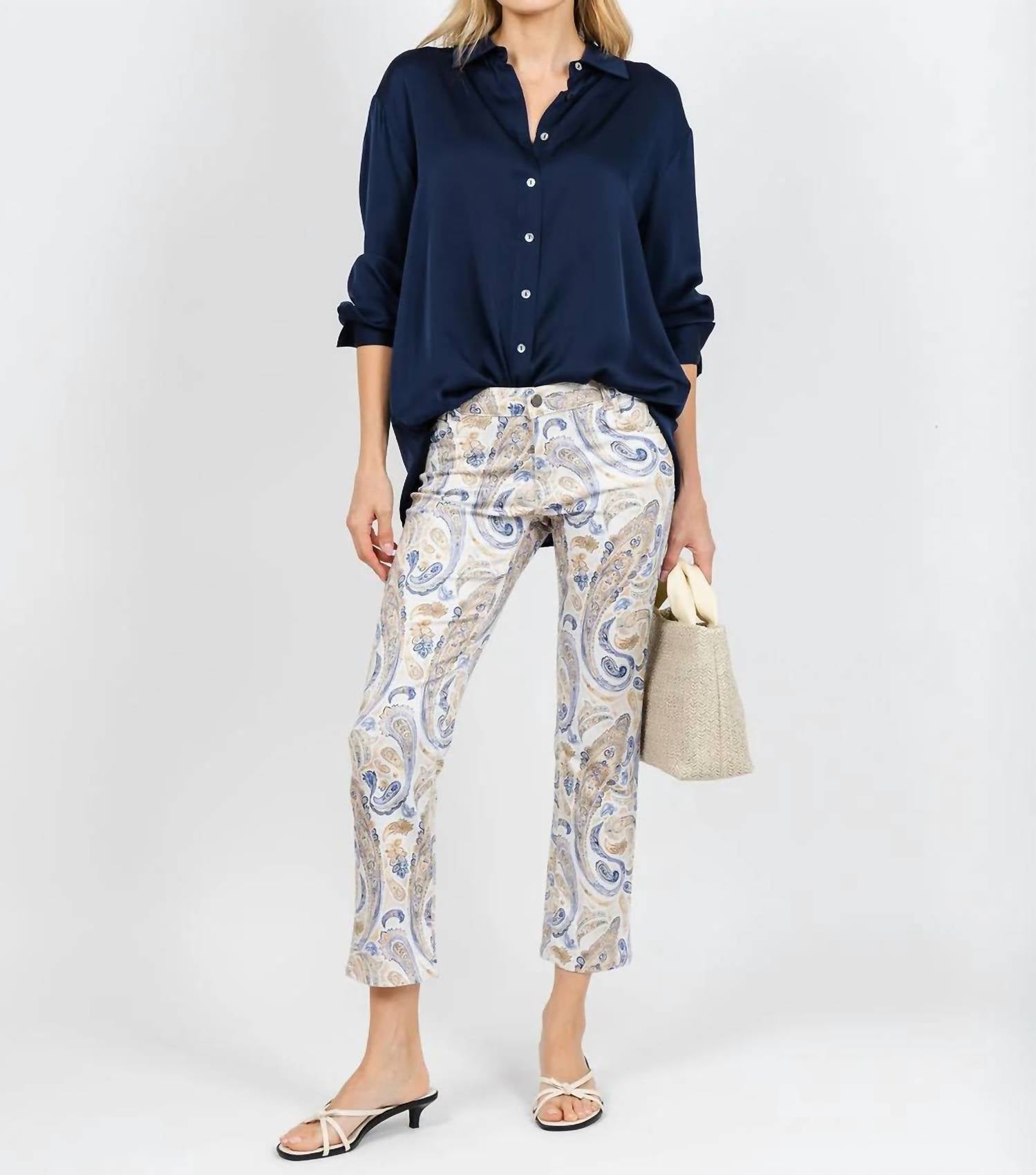 Wonderjeans - All-Over Print Ankle Jeans
