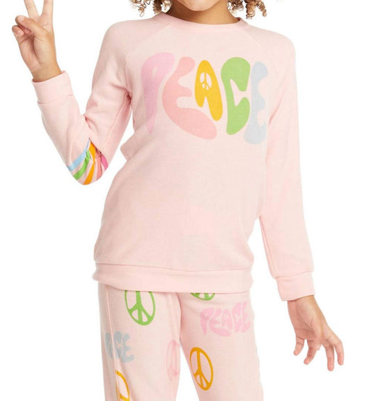 Chaser - Girls Peace Raglan Pullover