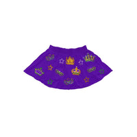 Babe New Orleans - Mardi Gras Crown Skort