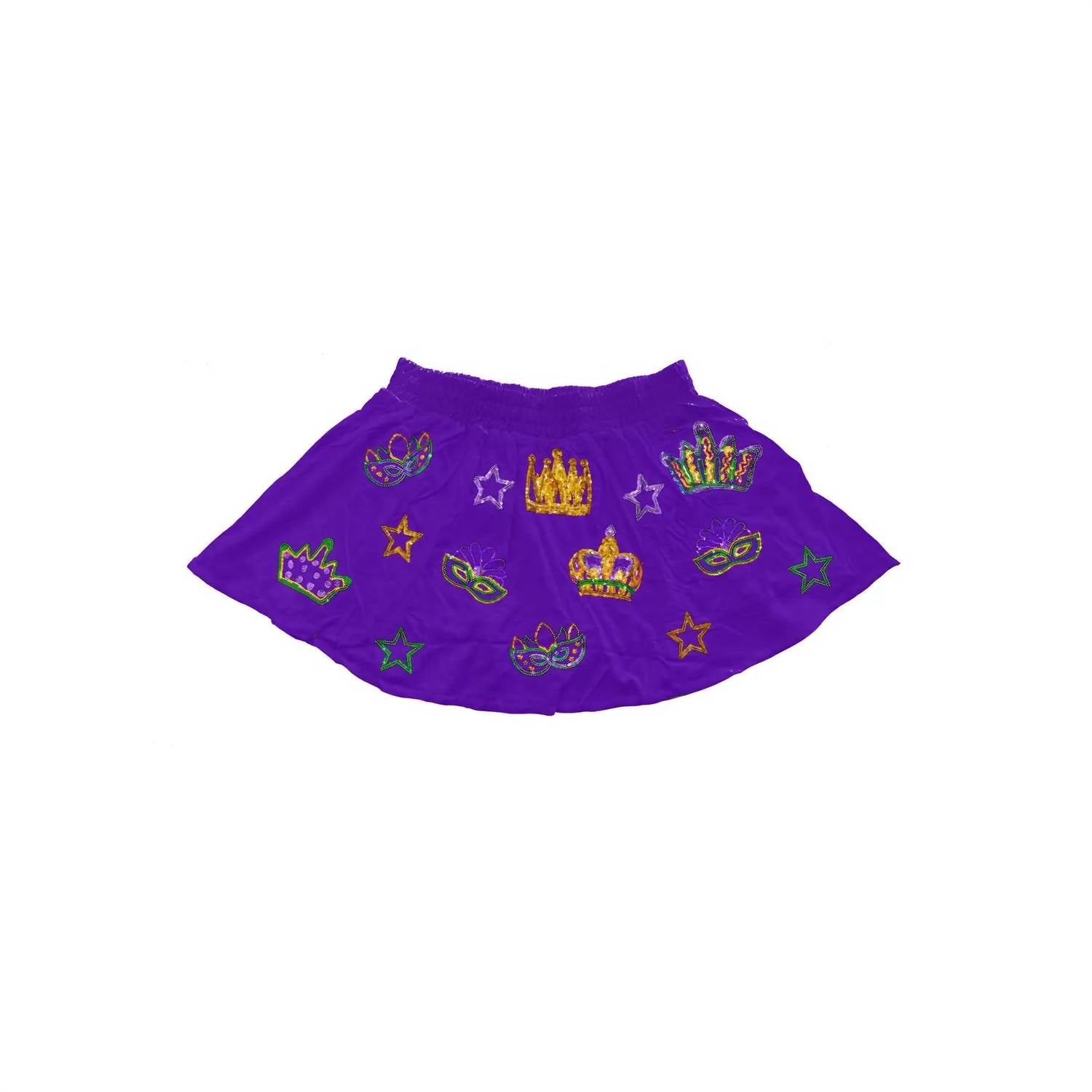 Babe New Orleans - Mardi Gras Crown Skort