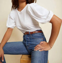 Nation LTD Isadora Tee in white - women's t-shirt