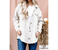 And The Why - Tweed Button Down Shacket