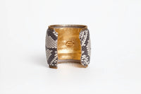 Avenue Chic - Women's Python Zipper Large Cuff