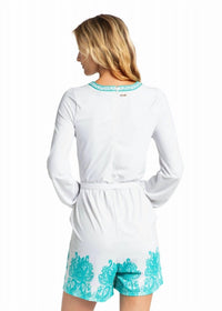 Cabana Life - Embroidered Tie Romper