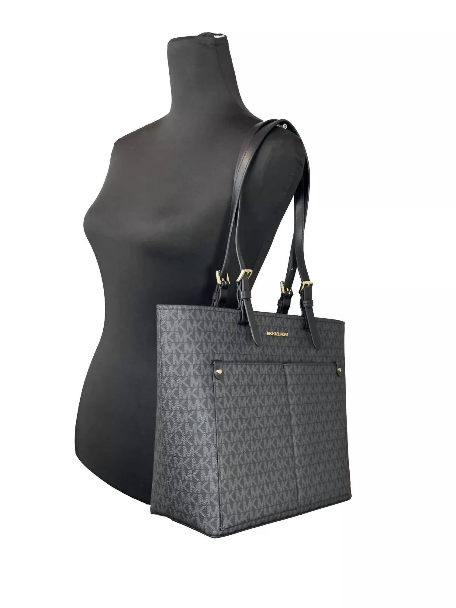 Michael Kors - Women's Jet Set Double Pocket Tote Bag Medium