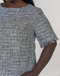 Marée Pour Toi - TWEED FRINGE BLOUSE