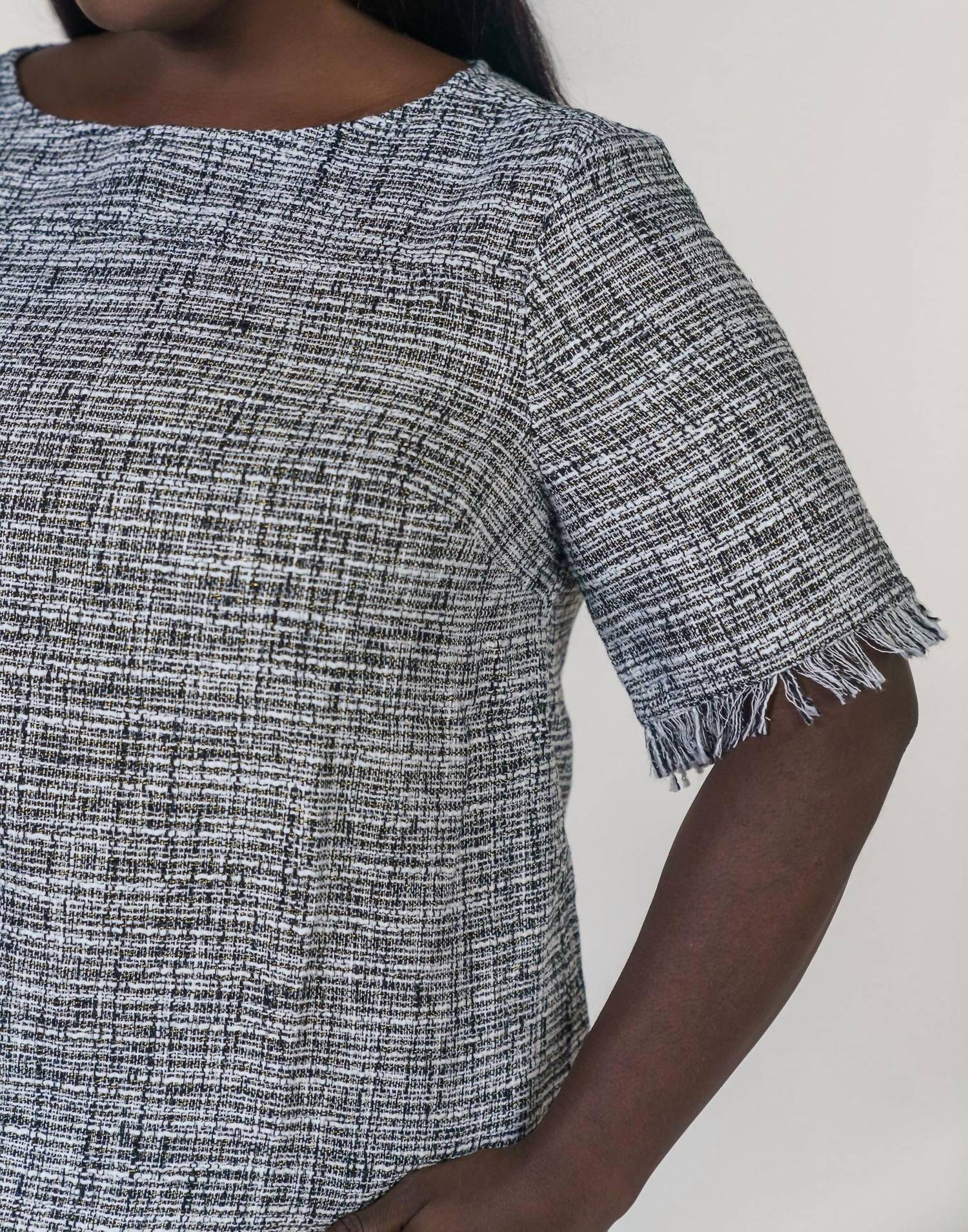 Marée Pour Toi - TWEED FRINGE BLOUSE