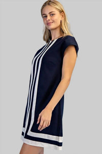 Gigio - Linen Round Neck Mini Dress