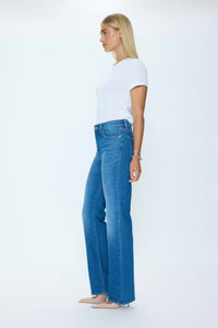 PISTOLA Women's Evie High Rise Slim Boot Jeans in eternity - women's jeans - alternate view