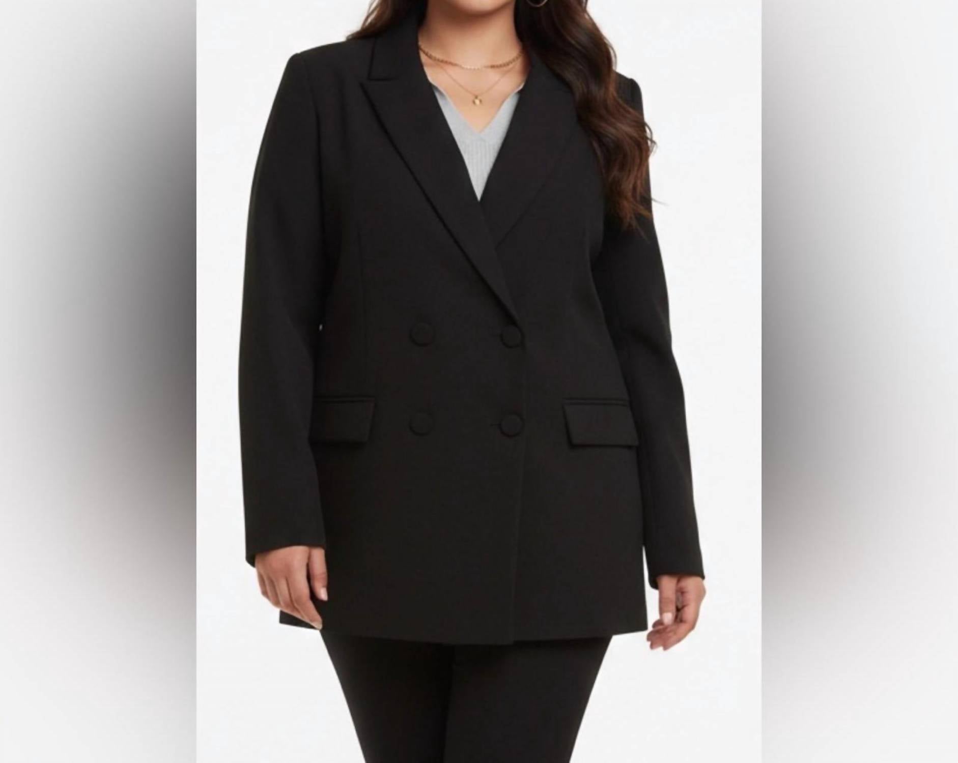 DKNY Elegant Blazer Suit in black - women's jacket